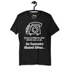 T-shirt unisexe Quand le téléphone était attaché (Lettrage clair)