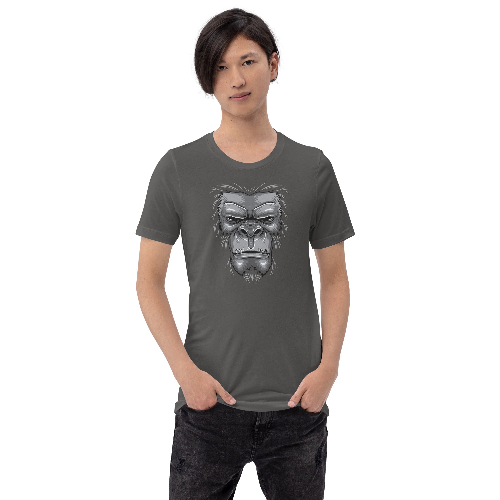 T-shirt unisexe Tête de Gorille