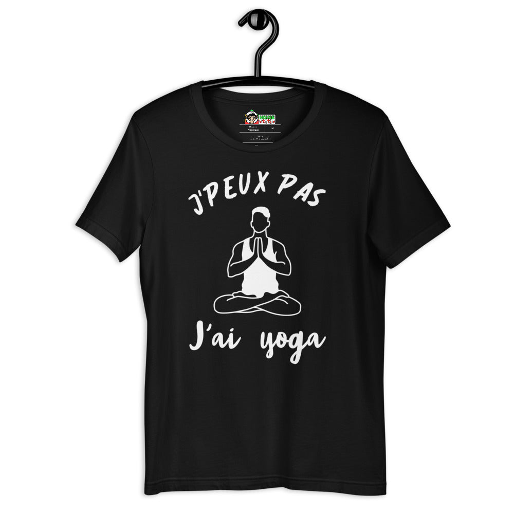 T-Shirt J'Peux Pas J'ai Yoga (Lettrage blanc)