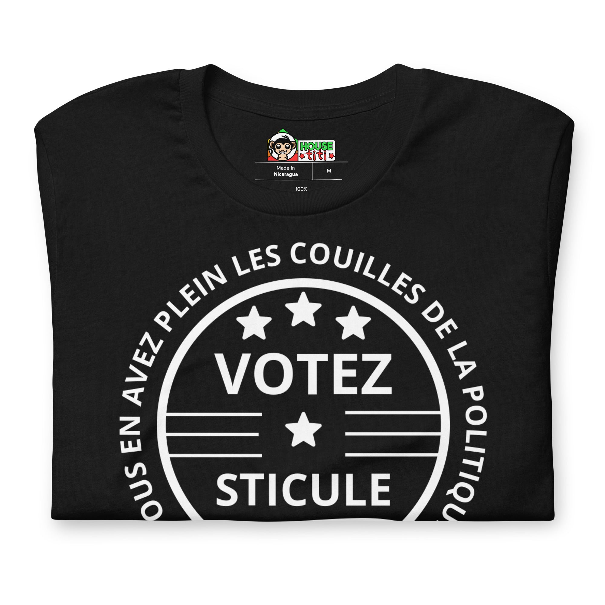 T-shirt unisexe Votez Sticule