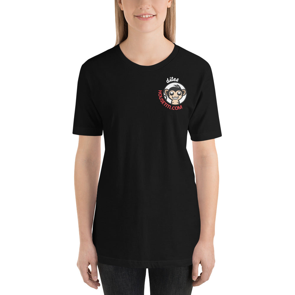 T-shirt noir unisexe Officiel Team Housetiti