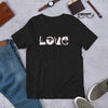 Charger l&#39;image dans la visionneuse de la galerie, T-Shirt à manches courtes unisexe Chats Love