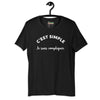 Charger l&#39;image dans la visionneuse de la galerie, T-shirt unisexe C&#39;est Simple Je Suis Compliquée (Lettrage blanc)