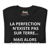 Charger l&#39;image dans la visionneuse de la galerie, T-shirt unisexe La Perfection N&#39;existe Pas Sur Terre (Lettrage clair)
