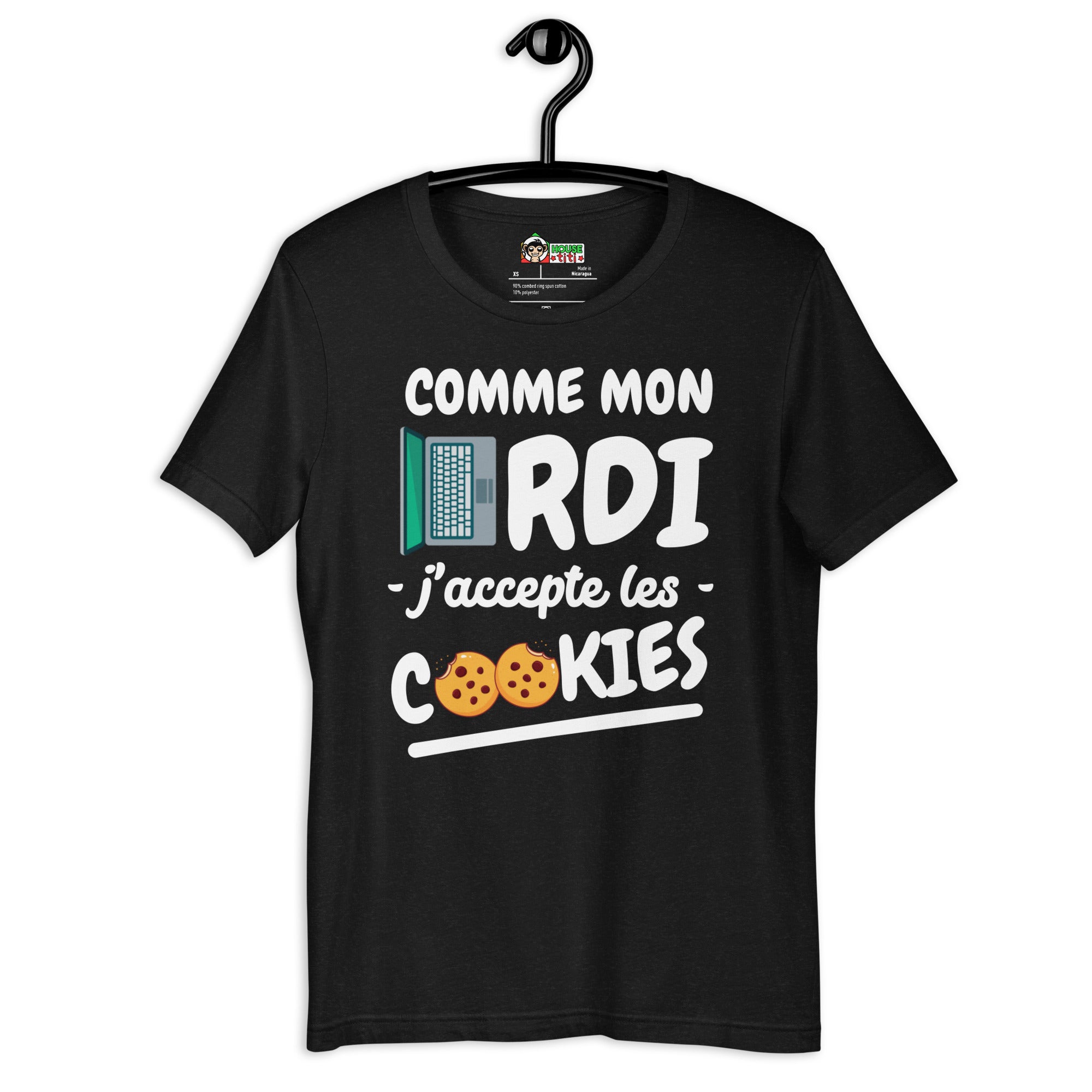 T-shirt unisexe Comme Mon Ordi (Lettrage clair)