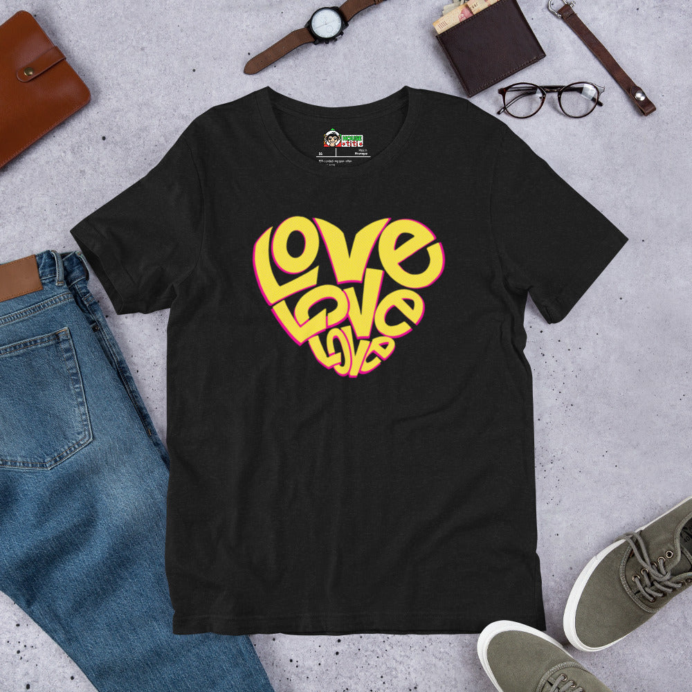 T-shirt unisexe Coeur Love