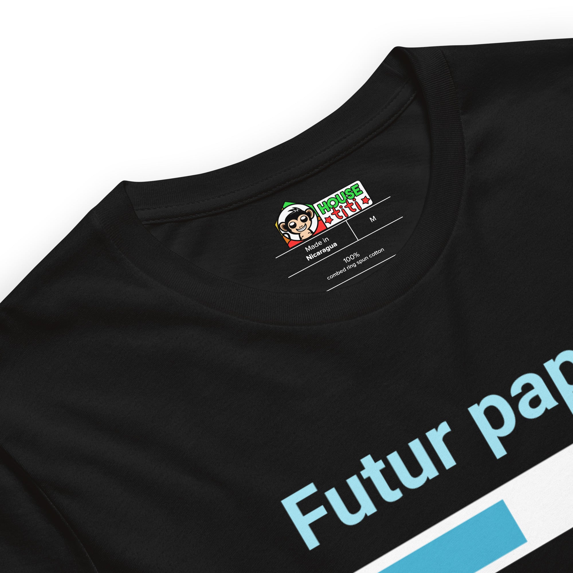 T-shirt unisexe Futur Papa loading (Lettrage clair)
