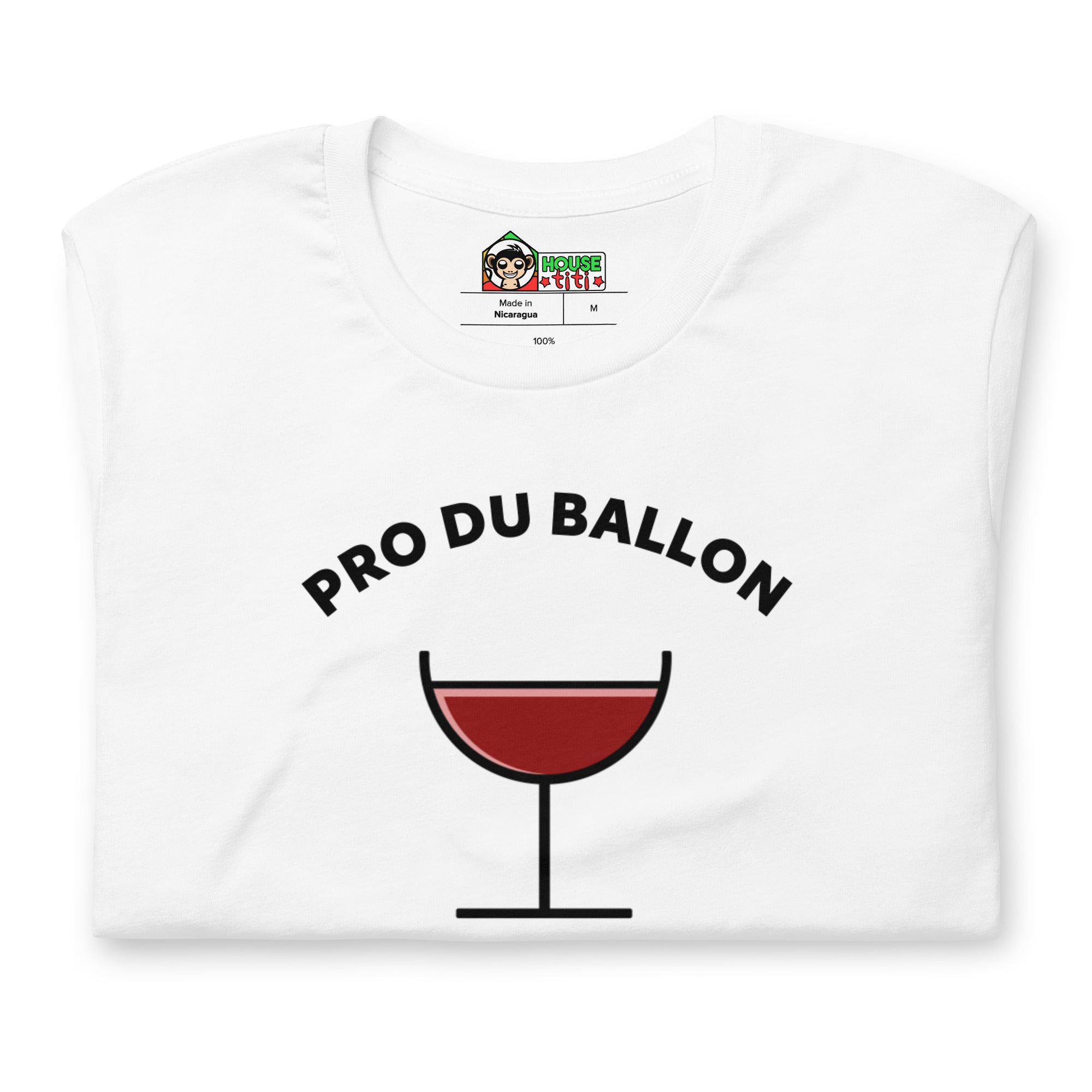 T-shirt unisexe Pro du Ballon (Lettrage noir)