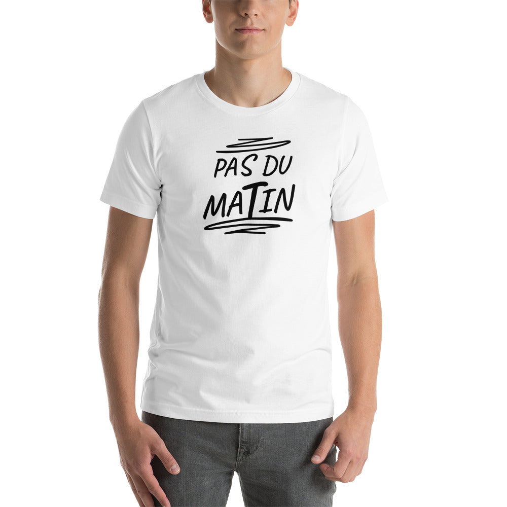 T-shirt unisexe Pas du Matin Lettrage foncé