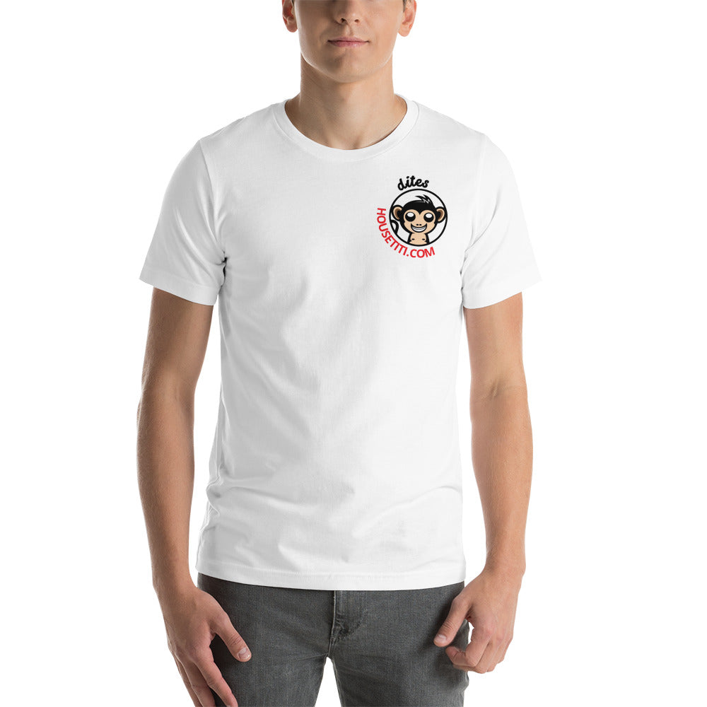T-shirt blanc unisexe Officiel Team Housetiti