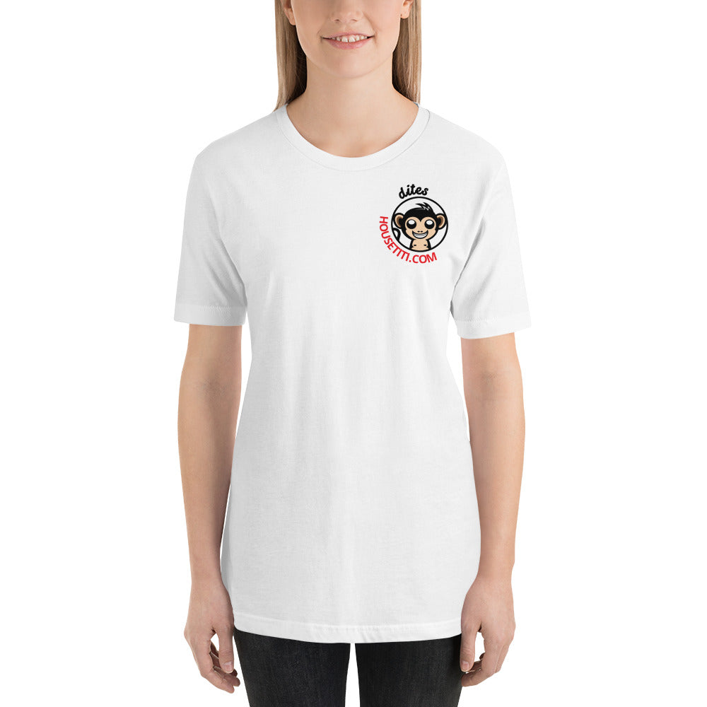 T-shirt blanc unisexe Officiel Team Housetiti