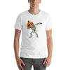 T-shirt unisexe Squelette Citrouille Faisant un Dab