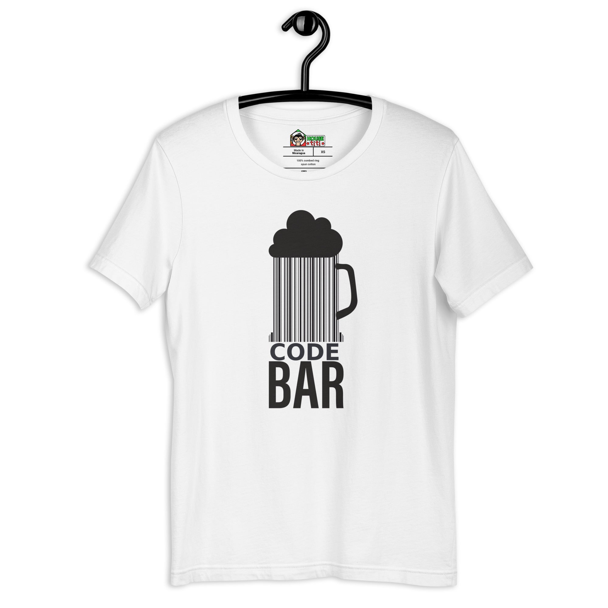 T-shirt Unisexe Code Bar (Lettrage foncé)