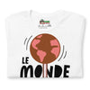 Charger l&#39;image dans la visionneuse de la galerie, T-shirt unisexe Le Monde Part En Sucette (Lettrage foncé)