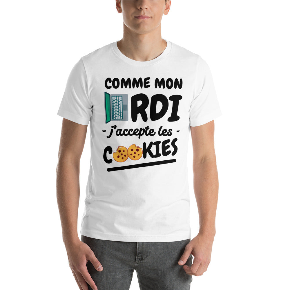 T-shirt unisexe Comme Mon Ordi (Lettrage foncé)