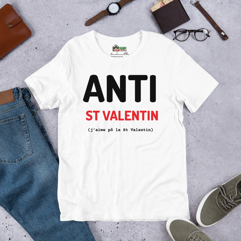 T-shirt unisexe Anti St Valentin