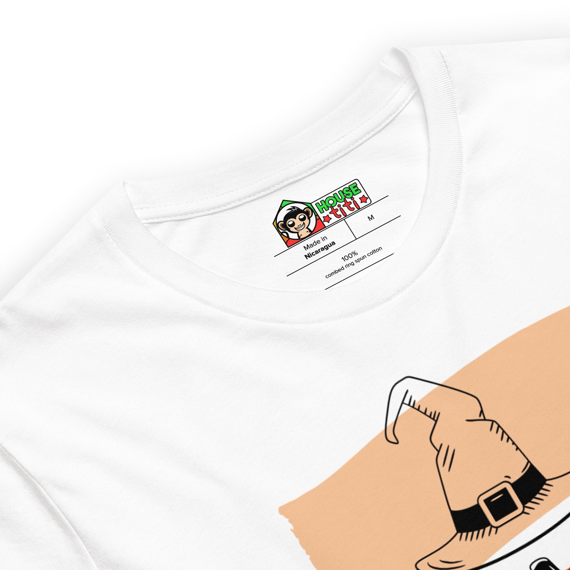 T-shirt unisexe Marmite Citrouille et Chapeau de Sorcière
