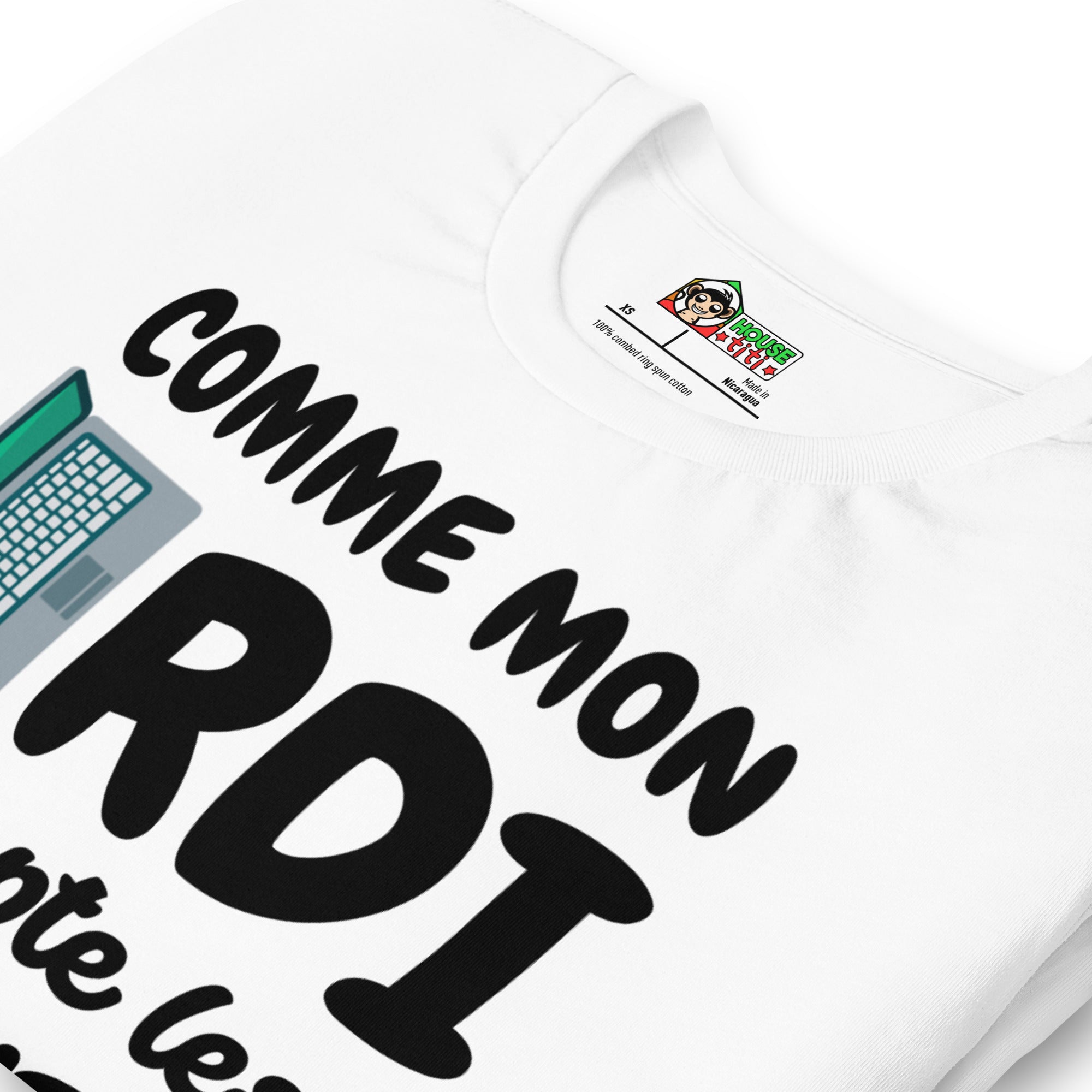 T-shirt unisexe Comme Mon Ordi (Lettrage foncé)