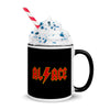 Mug à Intérieur Coloré avec motif lettrage ACDC Alsace Rock