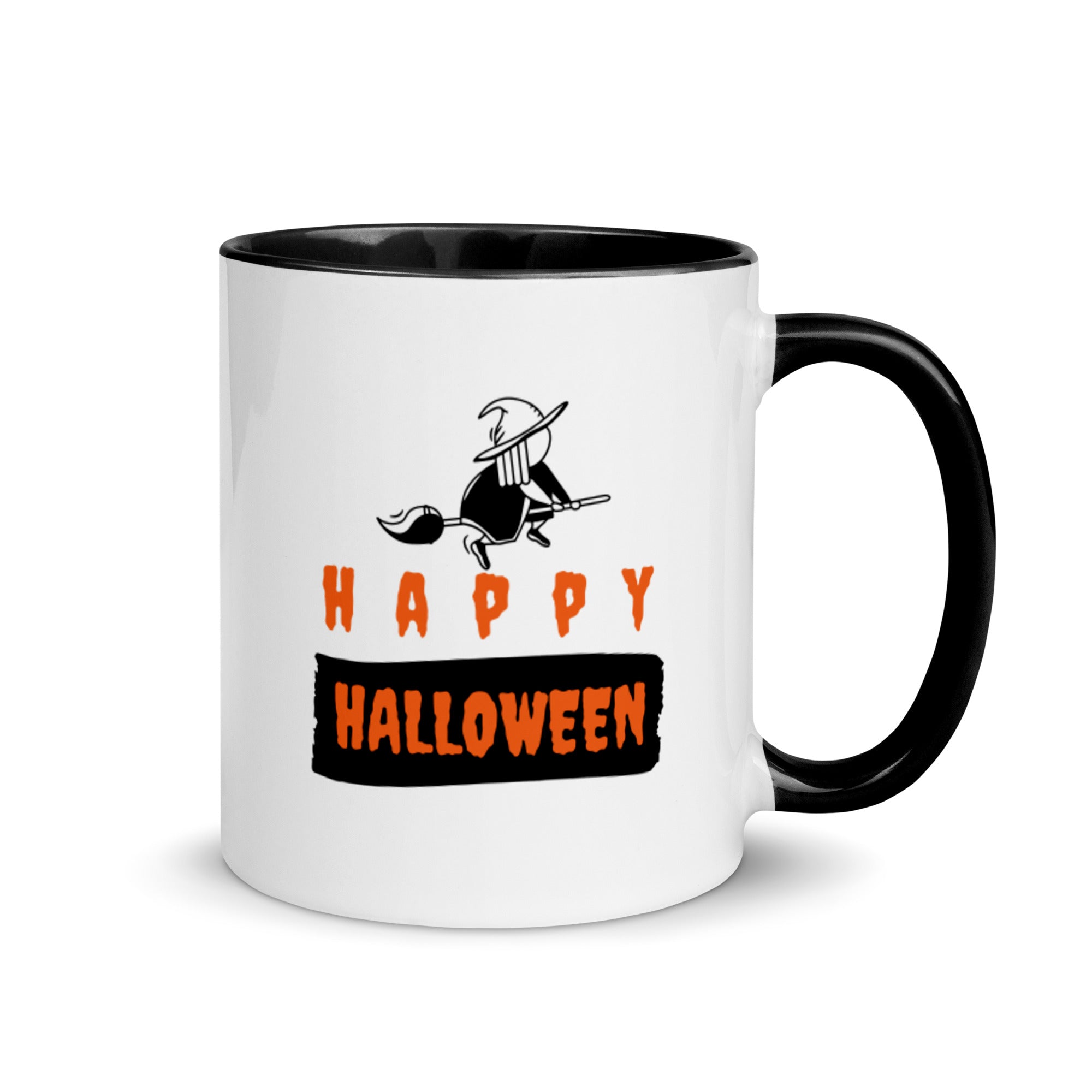 Mug à Intérieur Coloré Happy Halloween Sorcière