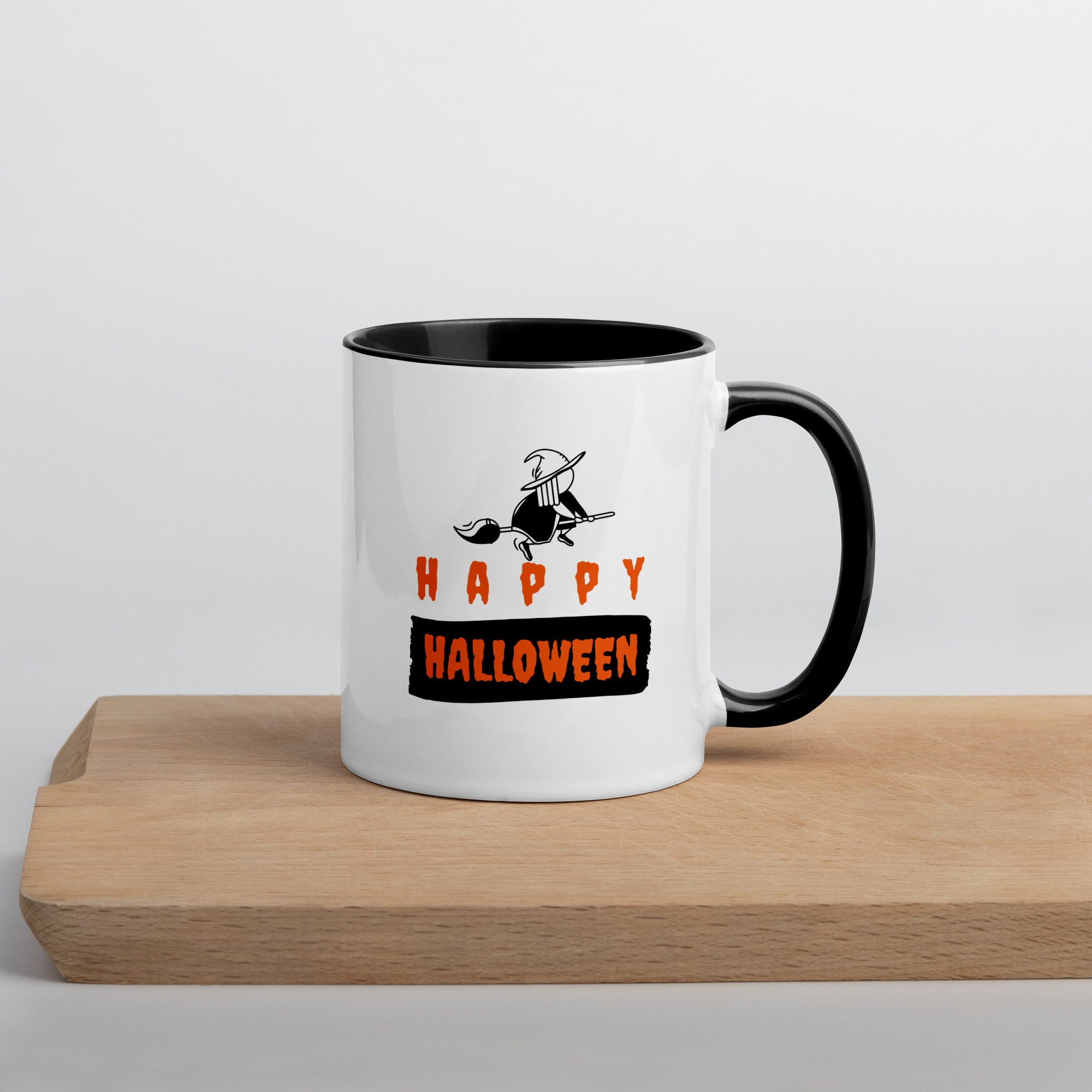 Mug à Intérieur Coloré Happy Halloween Sorcière