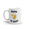 Mug Blanc Brillant Papa Au Rhum