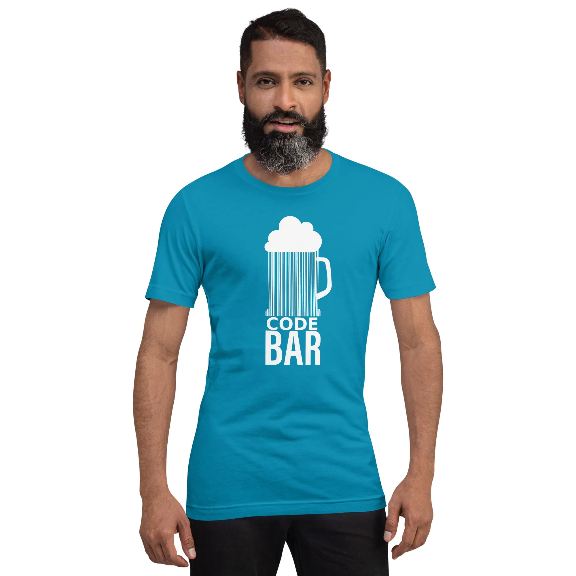 T-shirt Unisexe Code Bar (Lettrage clair) – Image 13