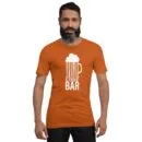 T-shirt Unisexe Code Bar (Lettrage clair)
