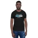T-shirt unisexe Futur Papa loading (Lettrage clair)