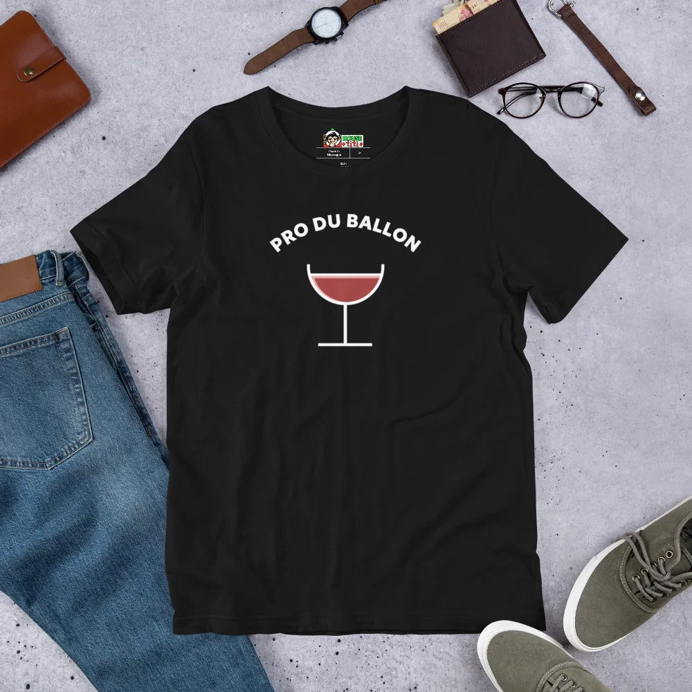T-shirt unisexe Pro du Ballon (Lettrage blanc) – Image 4