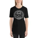 T-shirt unisexe Votez Sticule (Lettrage blanc)