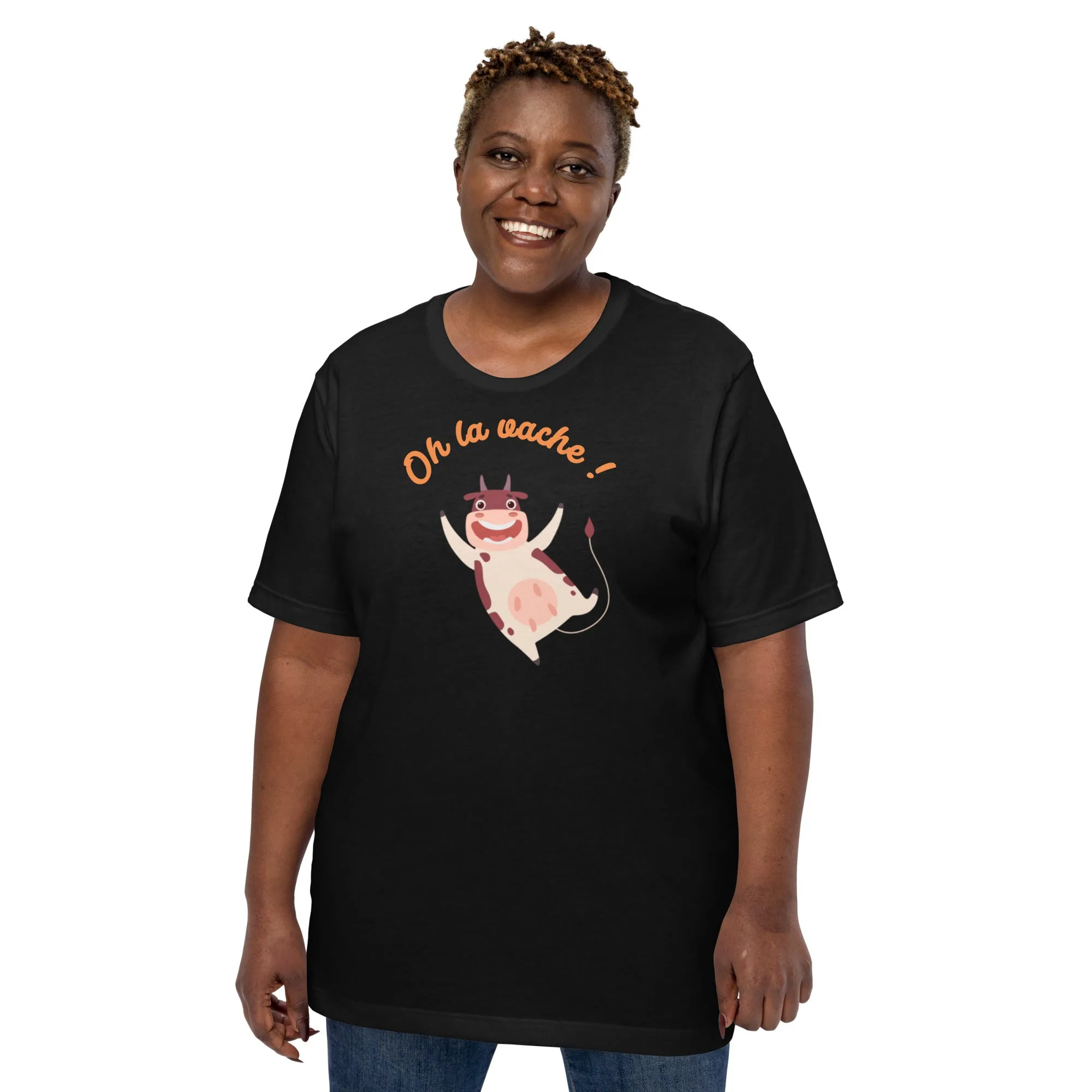 T-shirt unisexe Oh la vache ! – Image 3