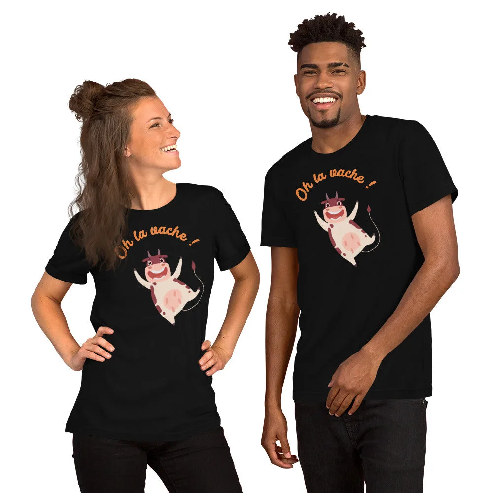 T-shirt unisexe Oh la vache ! – Image 4