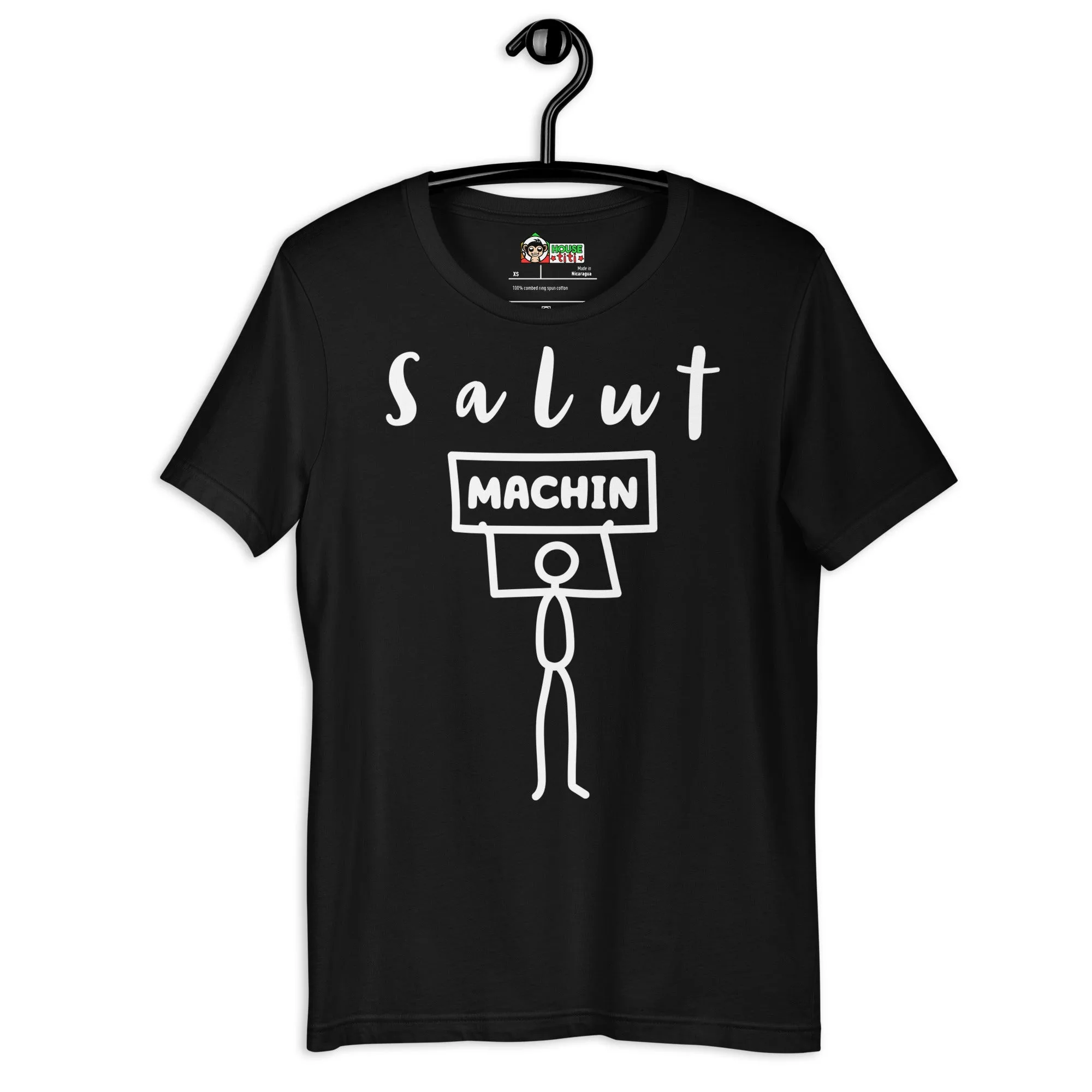 T-shirt unisexe Salut Machin (Lettrage clair) – Image 7