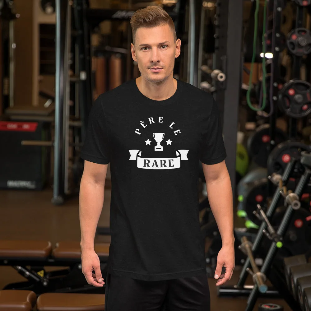 T-shirt unisexe Père le Rare (Lettrage blanc) – Image 4