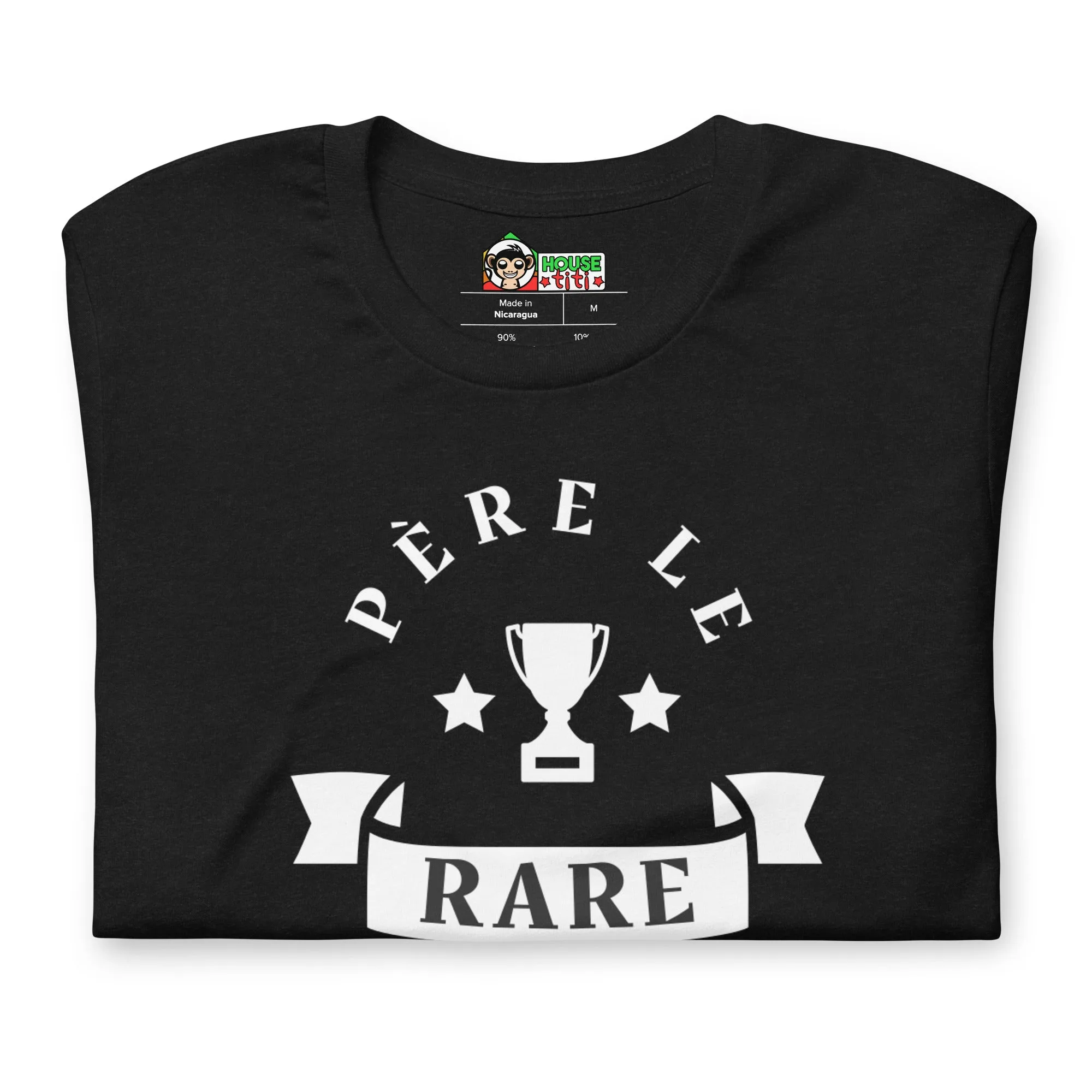 T-shirt unisexe Père le Rare (Lettrage blanc) – Image 6