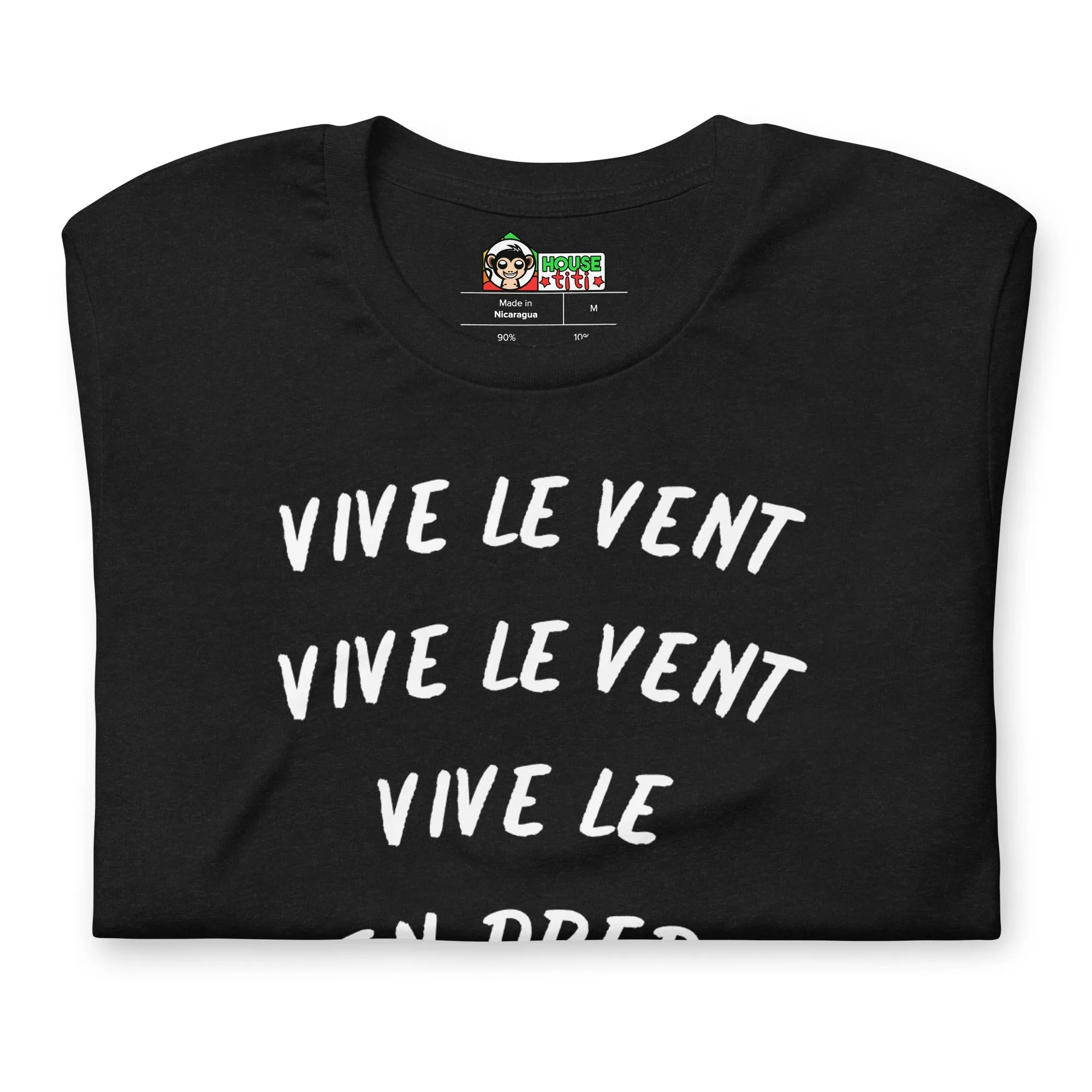 T-shirt unisexe Vive le Vent (Lettrage blanc) – Image 8