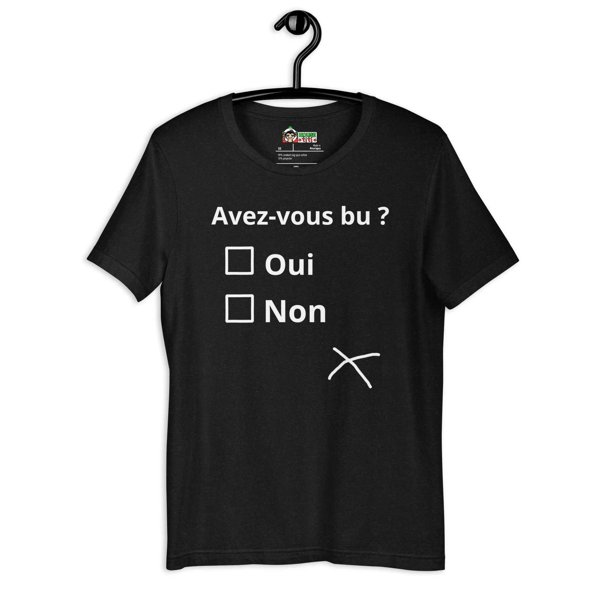 T-shirt unisexe Avez-vous bu ? (Lettrage clair) – Image 7