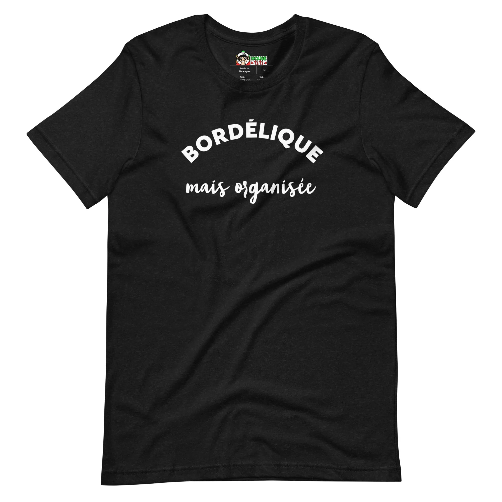 T-shirt Bordélique Mais Organisée (Lettrage clair) – Image 5