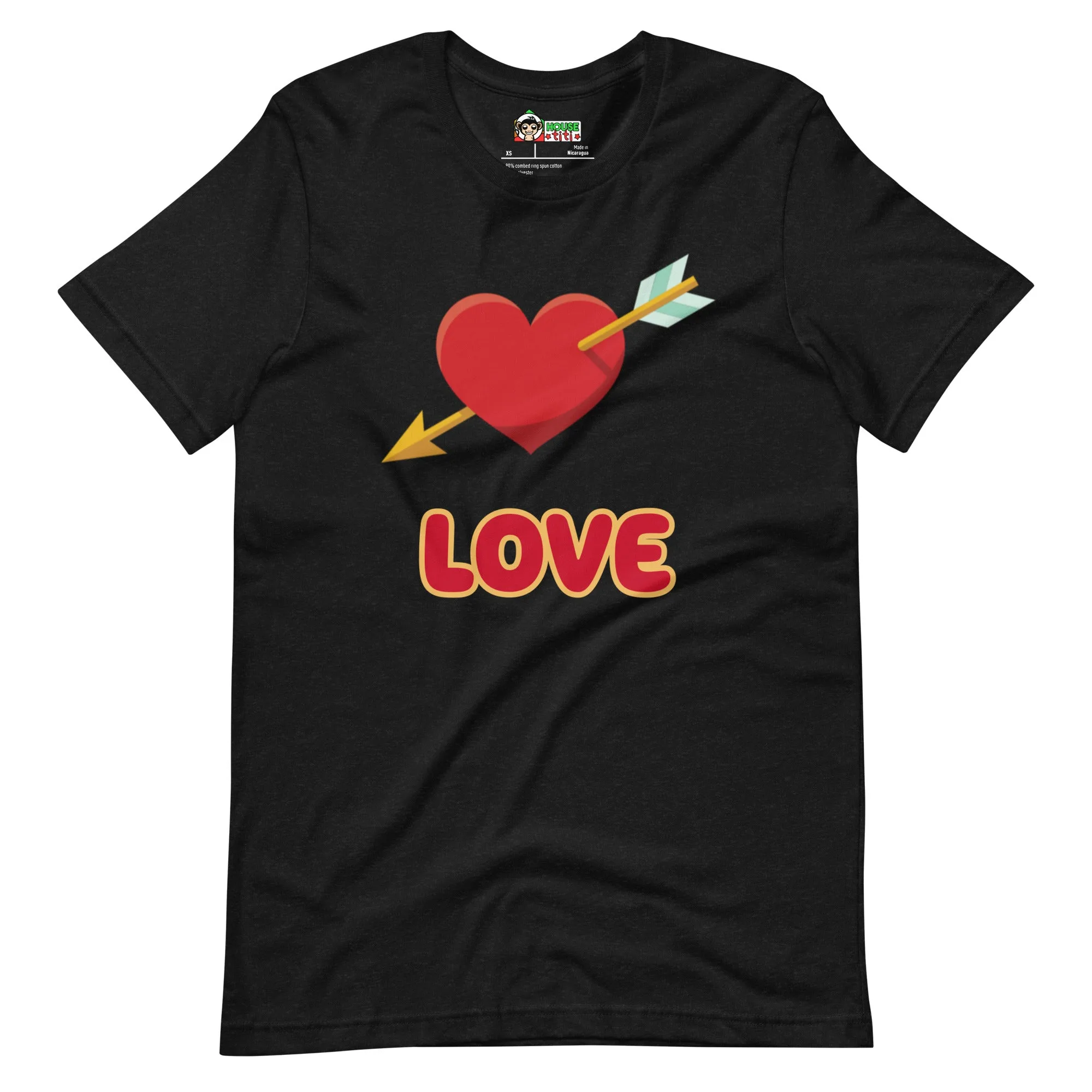 T-shirt unisexe Love coeur transpercé – Image 6