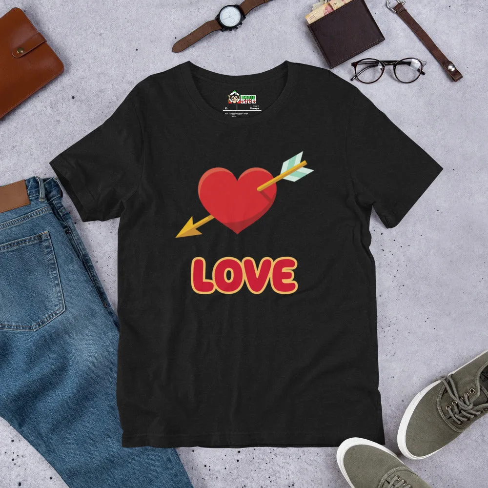 T-shirt unisexe Love coeur transpercé – Image 8