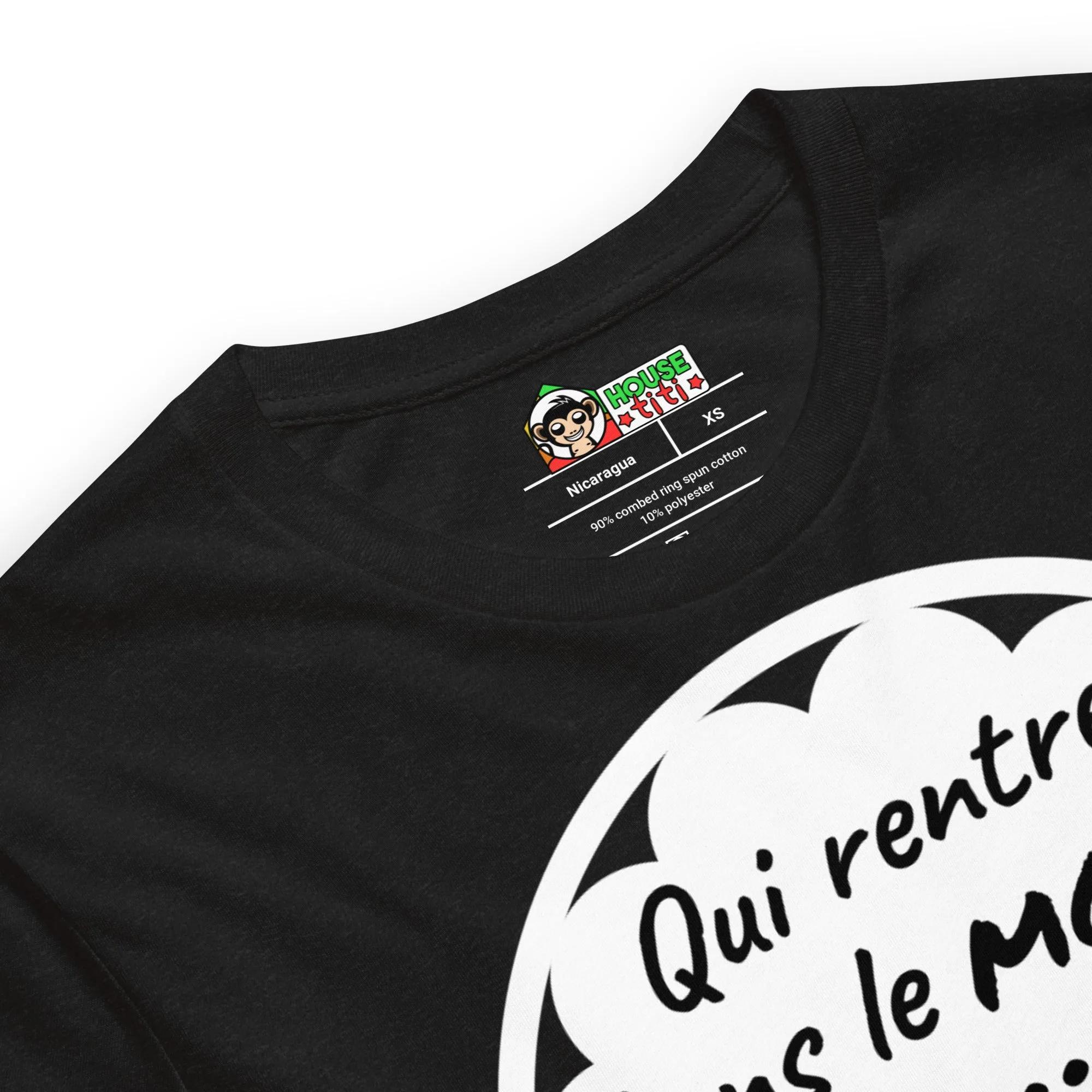 T-shirt unisexe Qui Rentre Dans le Moule (Lettrage foncé) – Image 6