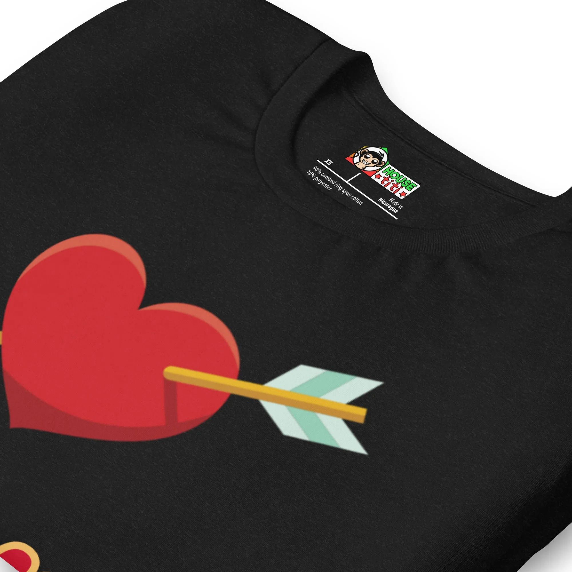 T-shirt unisexe Love coeur transpercé – Image 4