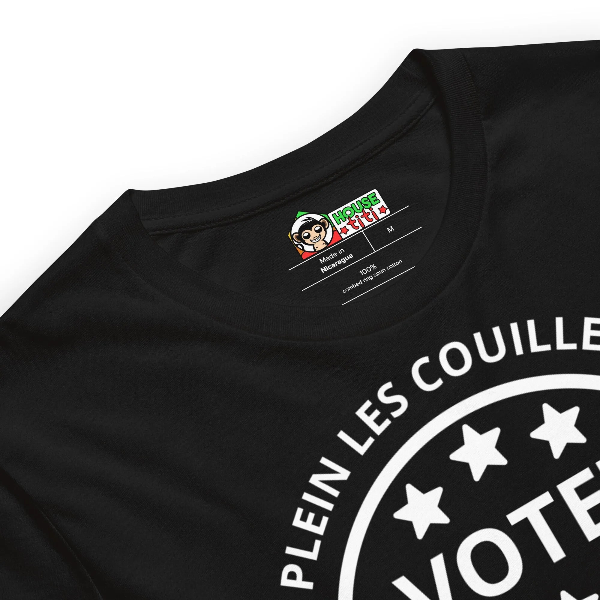 T-shirt unisexe Votez Sticule (Lettrage blanc) – Image 6