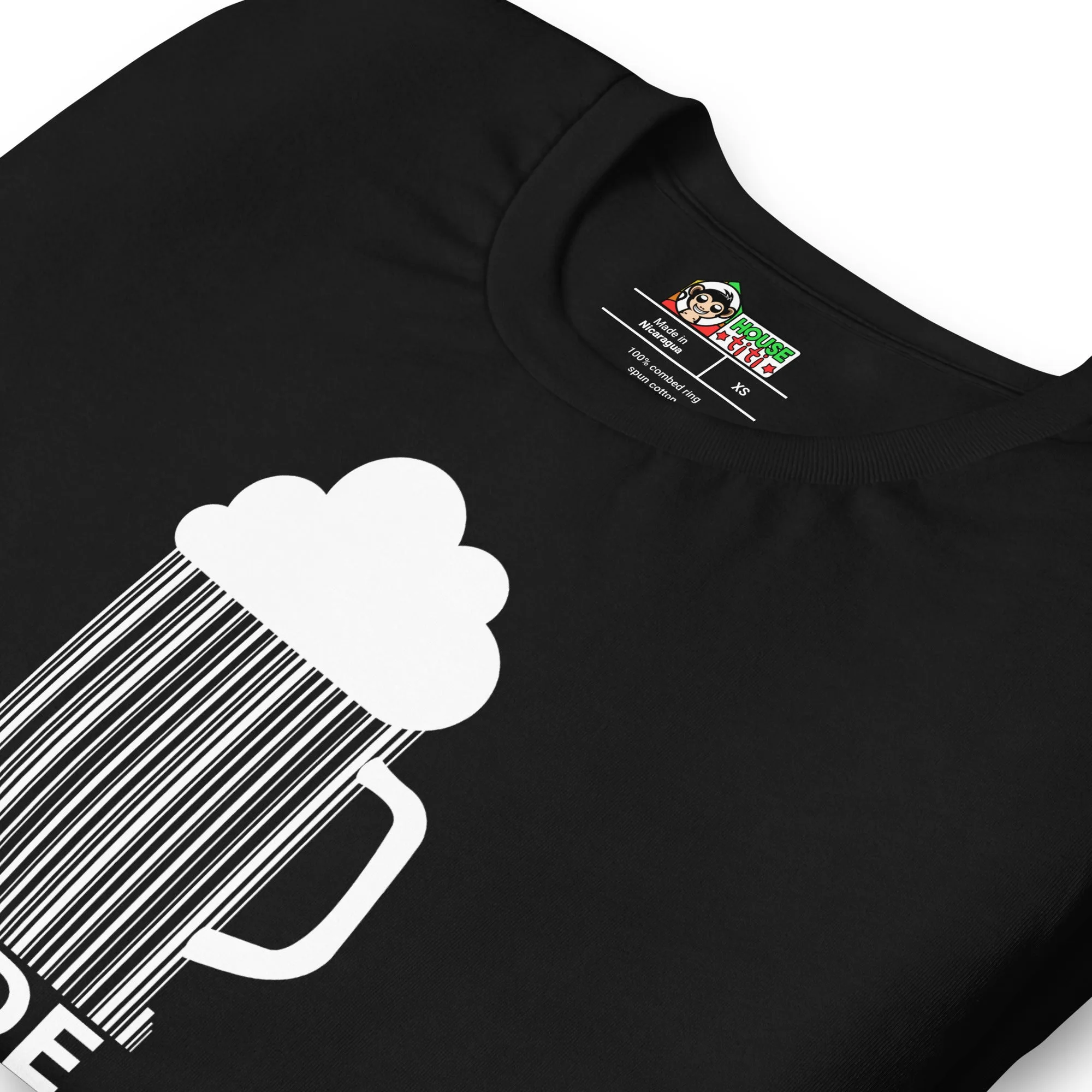 T-shirt Unisexe Code Bar (Lettrage clair) – Image 5