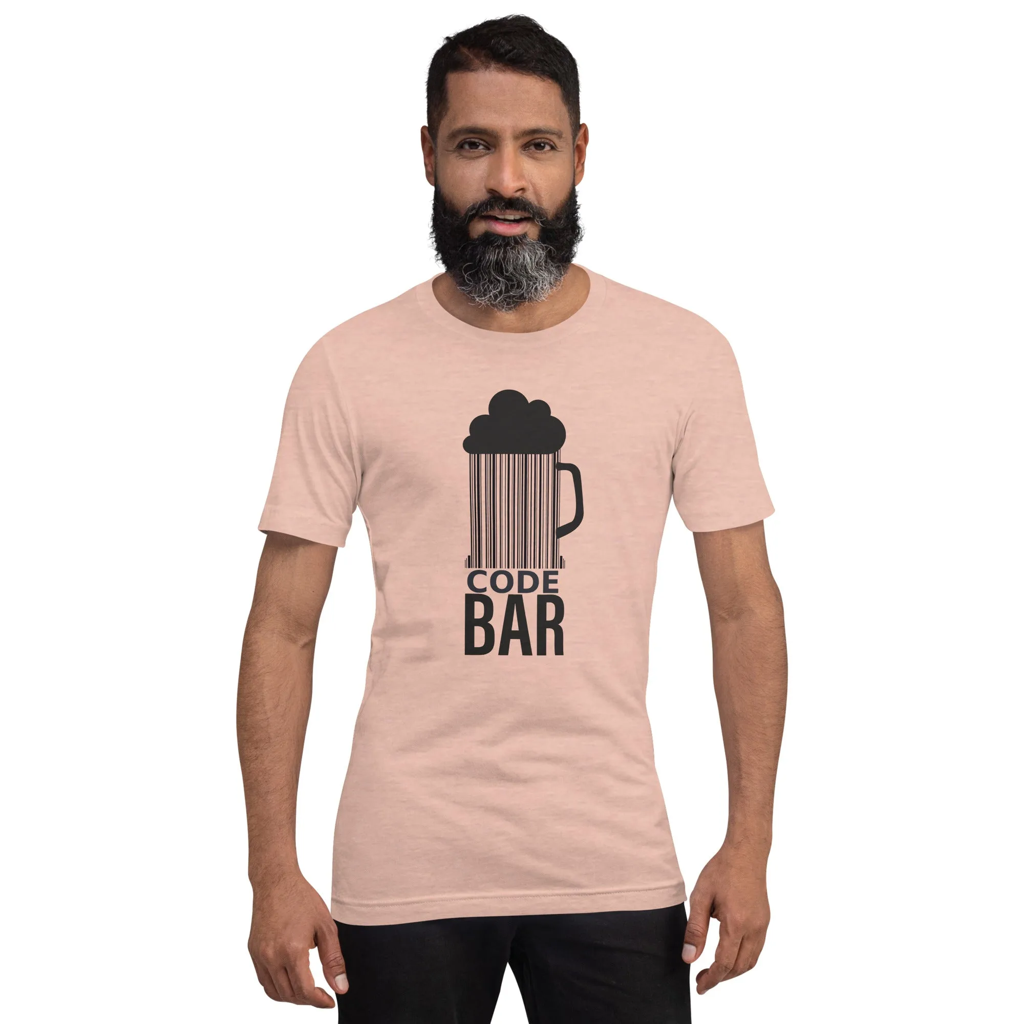 T-shirt Unisexe Code Bar (Lettrage foncé) – Image 10