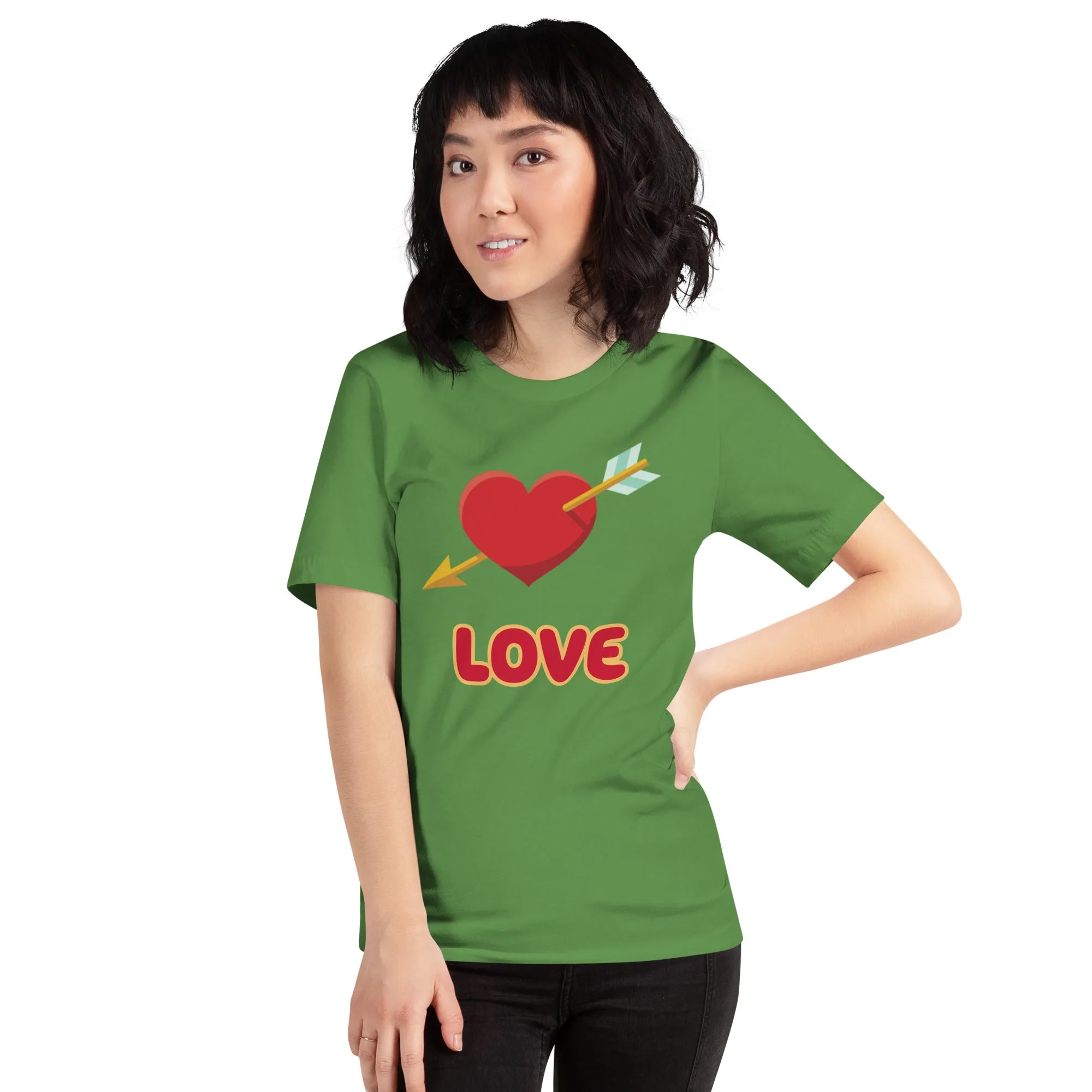 T-shirt unisexe Love coeur transpercé – Image 10