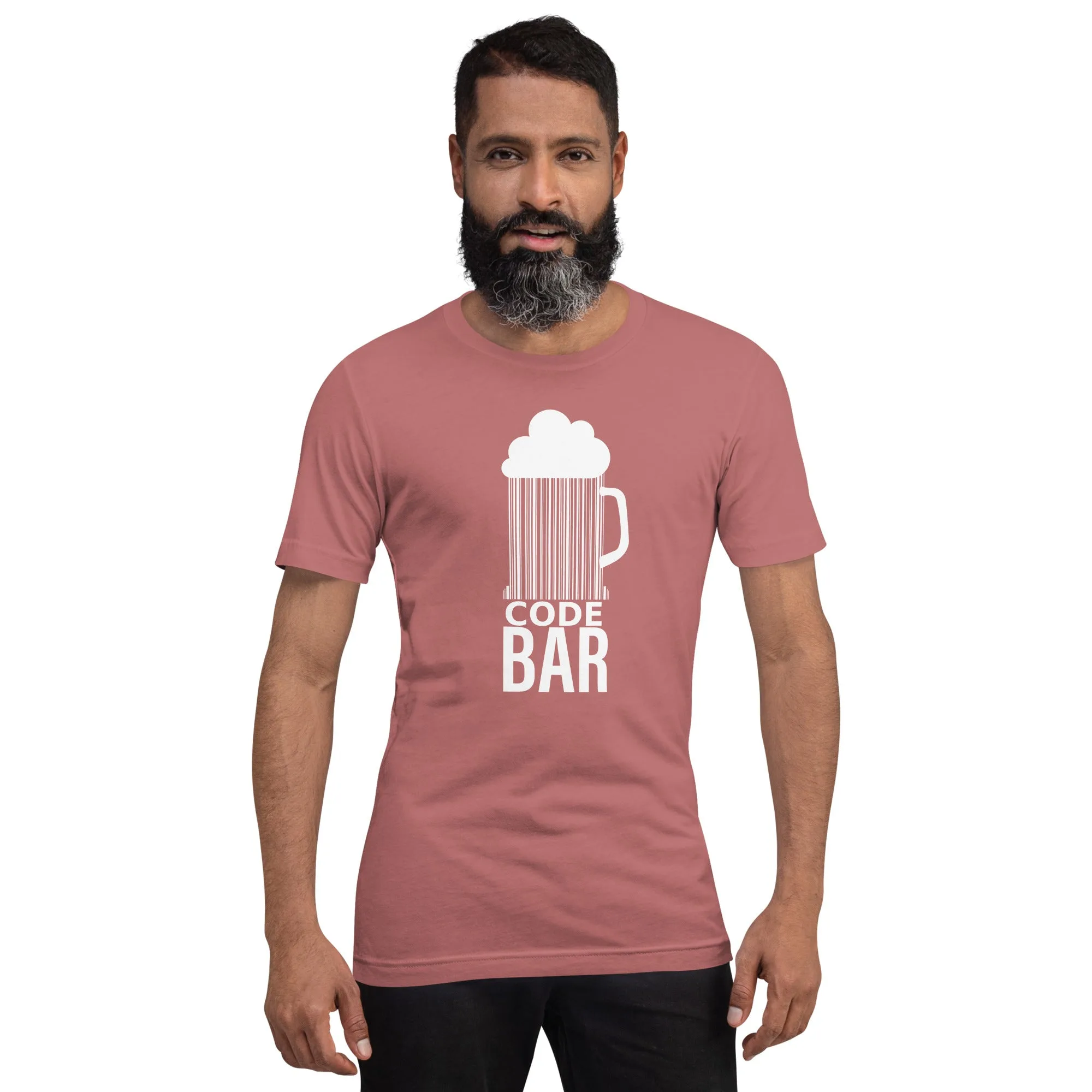 T-shirt Unisexe Code Bar (Lettrage clair) – Image 14
