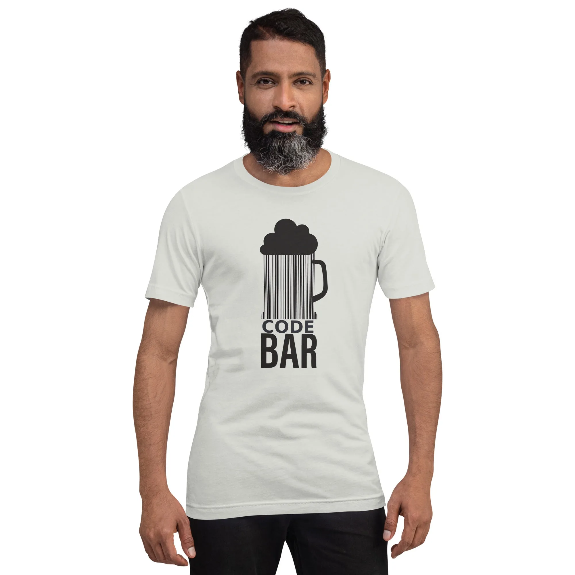 T-shirt Unisexe Code Bar (Lettrage foncé) – Image 16