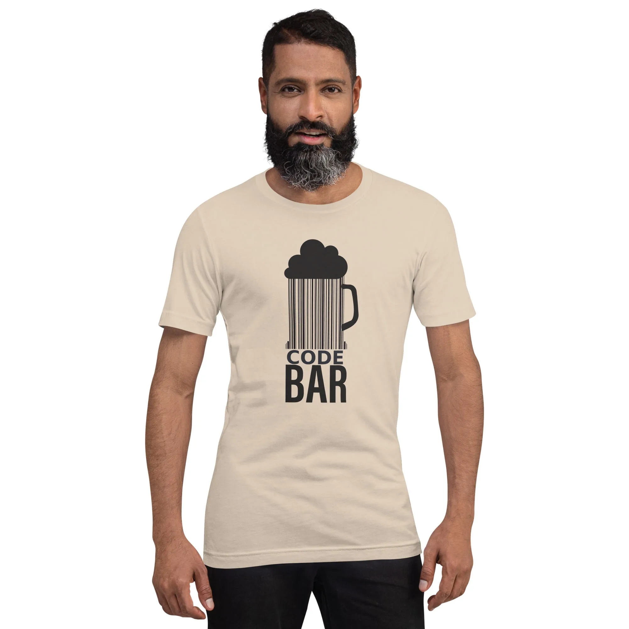 T-shirt Unisexe Code Bar (Lettrage foncé) – Image 11